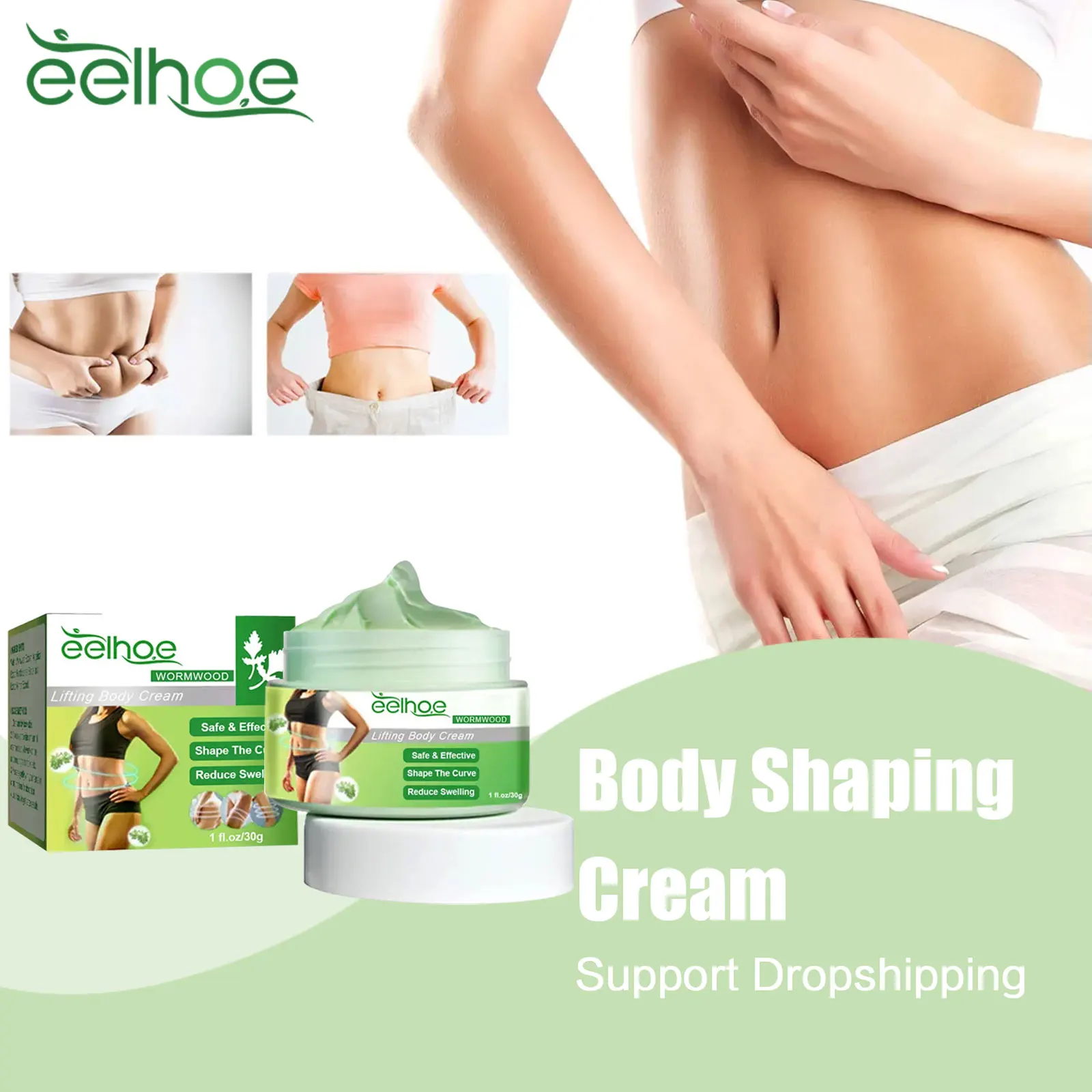

EELHOE Wormwood Slim Cream Powerful Fat Burning Lifting Firming Body Sculpting Anti Cellulite Weight Loss Shaping Massage Cream