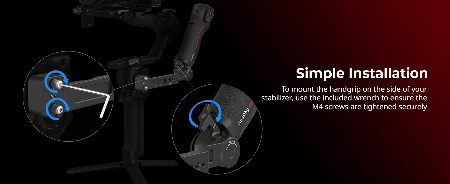 SmallRig Focus Control Handle /Dual Handle for DJI RS 2 /RS 3 Pro /RS 4 /RS 4 Pr