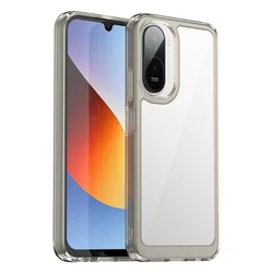 Colorful Transparent TPU Protective Phone Case for Redmi A7 Pro 4G (Grey)