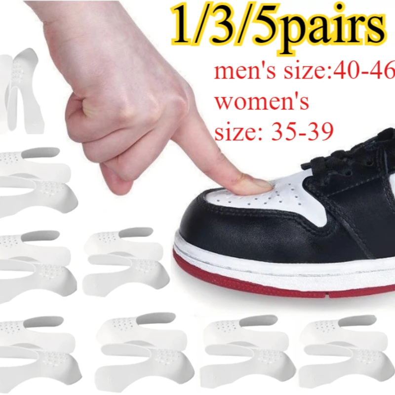 5 pairs Expander Shaper Support Pad Shoes Stretchers Crease Protector Shoe for Women Men Support Sneakers Shield Shoe Protection
