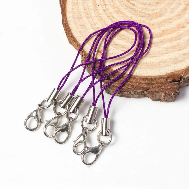 Lanyard Strap Cords with Lobster Clasp for DIY Jewelry and Keychain Accessories - Set of 50/100 Pieces