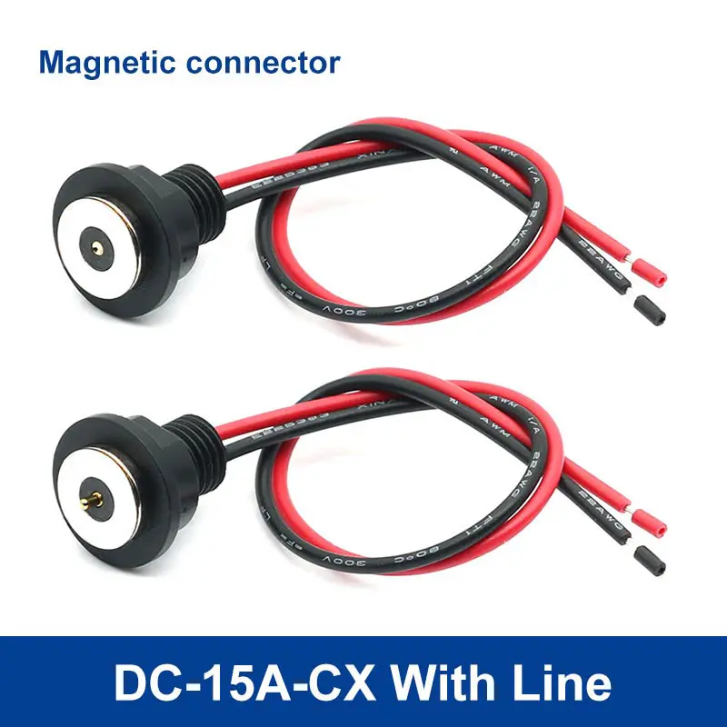 Description Picture 2 of item15A 12A 11A 10A Magnetic Connector Thread Waterproof Terminals Charging Power Cord  Magnetic Contacts with USB Male Female Plug