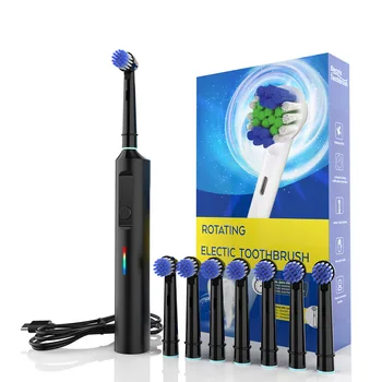 Smart Rotating Electric Toothbrush, Rechargeable Rotary Toothbrush  Heads, Compatible with Oral B Replacement Brush Heads 1