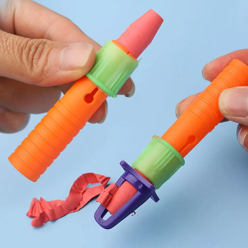 Blue painting Stick extender Pencil Sharpener Multi-function crayon cap pen catcher Oil painting stick life extension extender c 5
