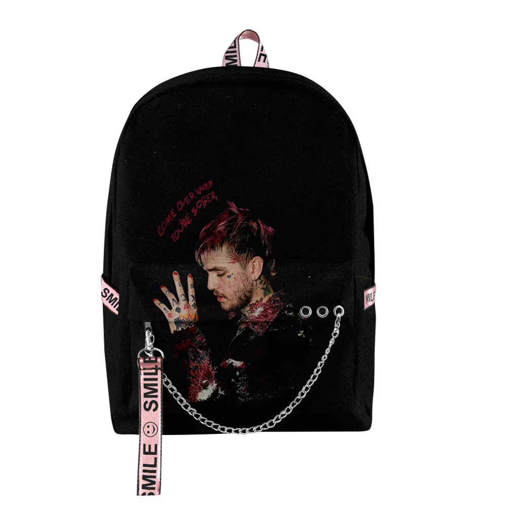 Classic Popular Love Lil Peep Student School Bags Unisex 3D Print Oxford Waterproof Notebook multifunction Travel Backpacks