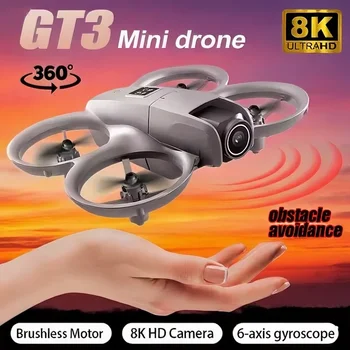 Mini Drone GT3 con Telecamera 4K HD per Adulti e Bambini, Drone FPV Pieghevole con Decollo/Atterraggio con Un Tasto, Mantenimento dell'Altitudine, Giocattoli e Regali per Ragazzi