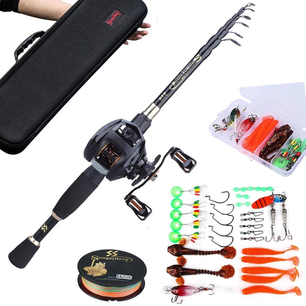 thumbnail image 2 of Steinhauser Telescopic Fishing Rod Combo - Compact 18 Inch Travel Rod With Spincast Reel 2 of 11