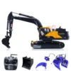 In Stock EC380 RC Hydraulic Excavator 1/14 Remote Control Metal Digger Construction Vehicles 5-way Reversing Valves Lights Toys 4