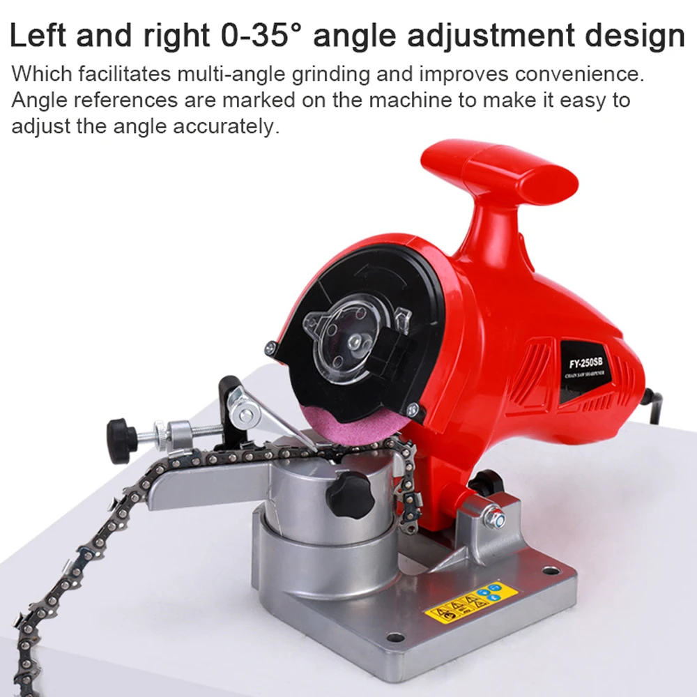 Tabletop Electric Chain Grinder Sharpening Chainsaw Sharpener Professional Sawchain Polisher Saw Sharpen Tool for Chain Saws 4
