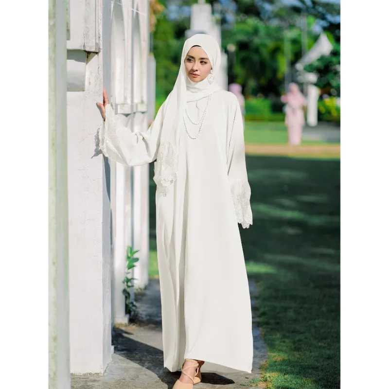 Women's Clothing Muslim Women's Robes Dress with Headscarf long dresses  robe pour femme musulmane  abaya dubai