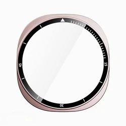 Enhanced Tempered Glass + PC Protective Bumper Cover - Galaxy Watch 8 40mm (Rose gold)