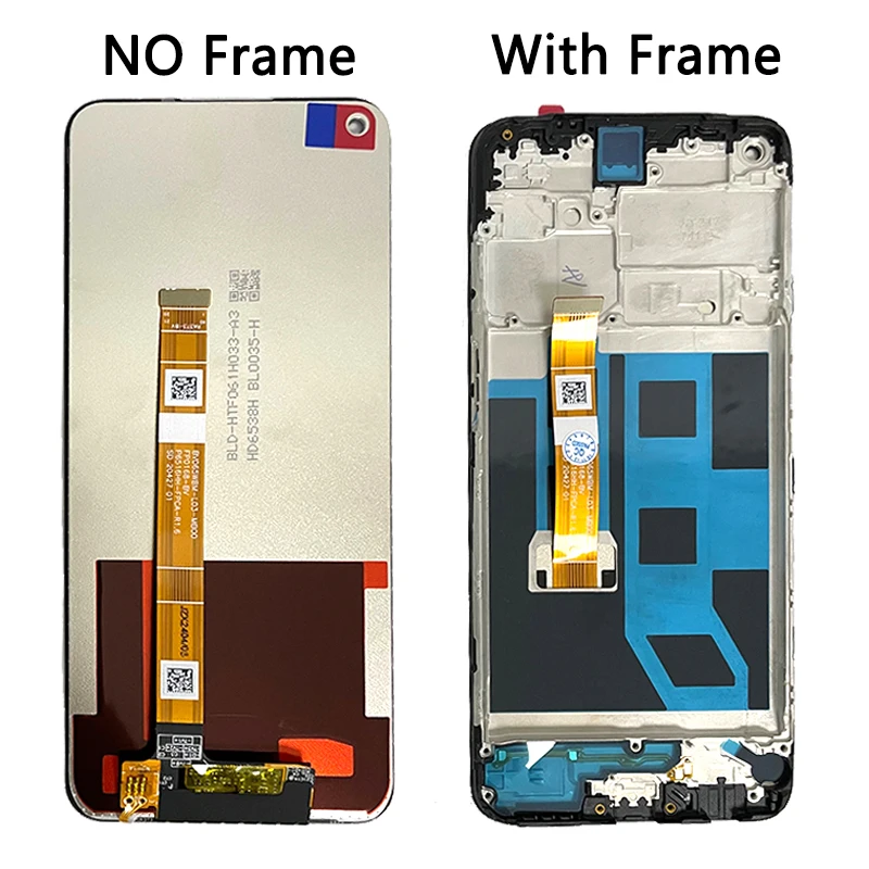 6.5"Inch 90Hz For Oppo A53s 4G CPH2139 LCD Display Touch Screen Digitizer Assembly Replacement For Oppo A53 4G CPH2127 LCD Frame 5