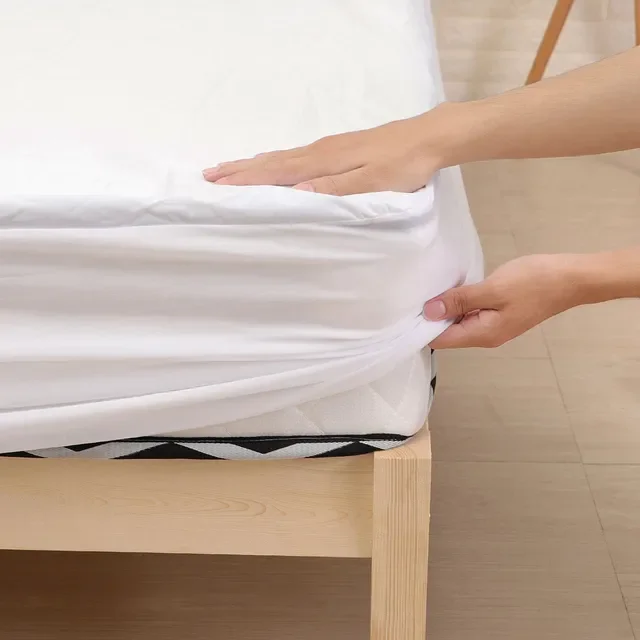 

Bed Cover Smooth Microfiber Mattress Protector Waterproof Fitted Sheet Anti-mite Mattress Pad sabanas cama 150