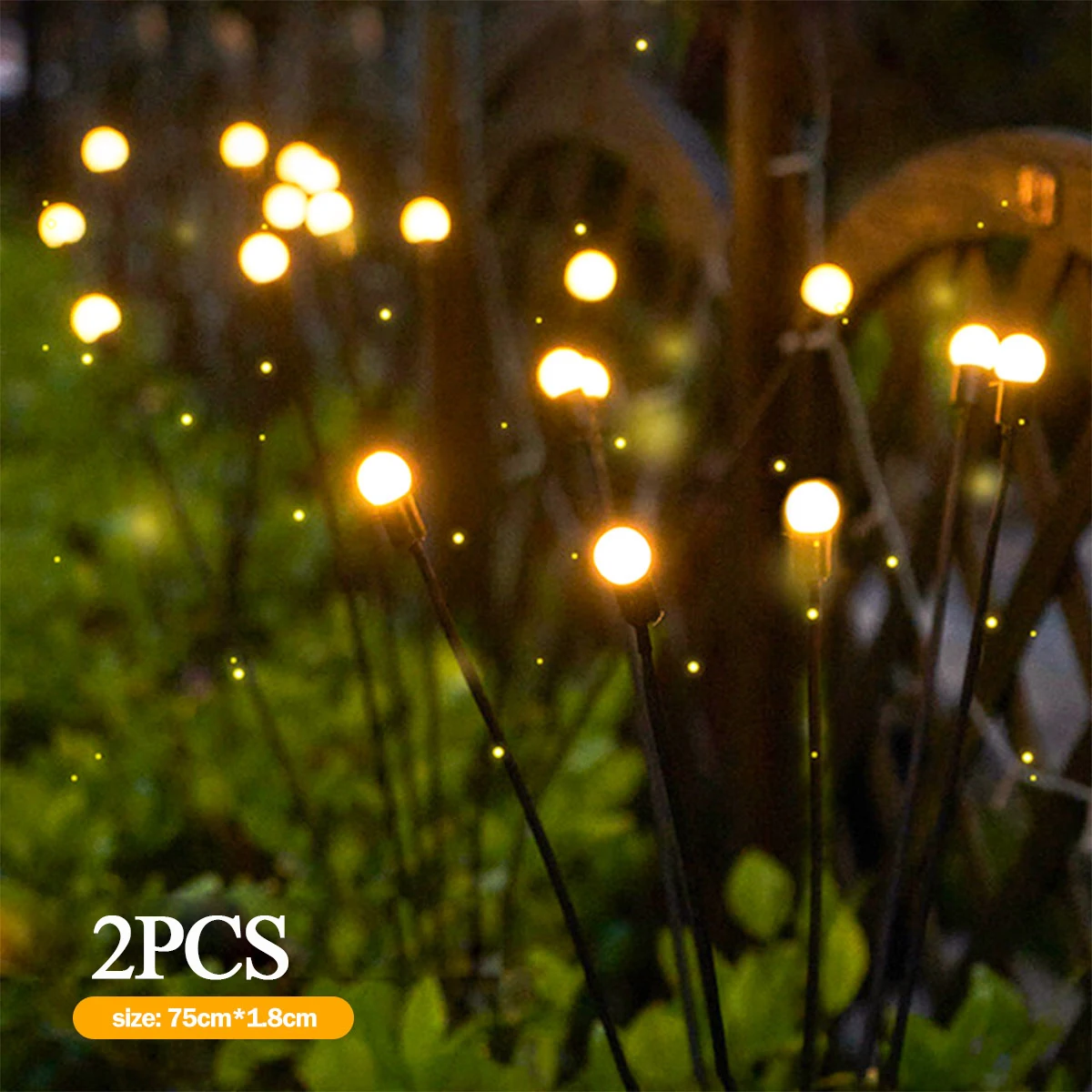 2/4pcs Solar Led Light Outdoor Garden Decoration Landscape Lights Firework Firefly Garden Lights Lawn Garden Decor Solar Light - Solar Lamps - AliExpress