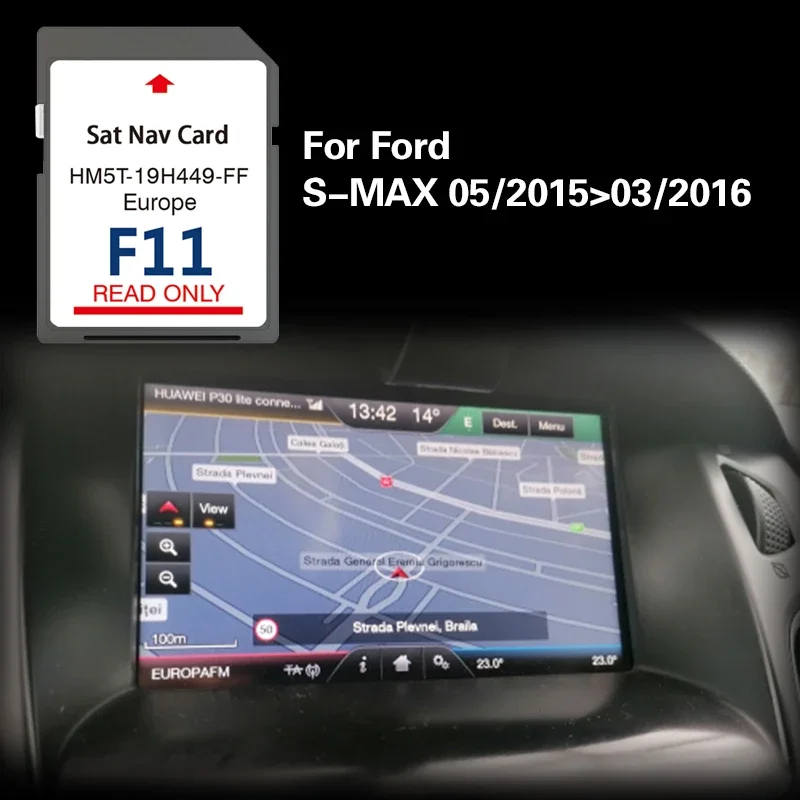 

For Ford S-MAX 05/2015 03/2016 Update Maps Czech Republic Hungary Greece Cover Road Navigation SD Card