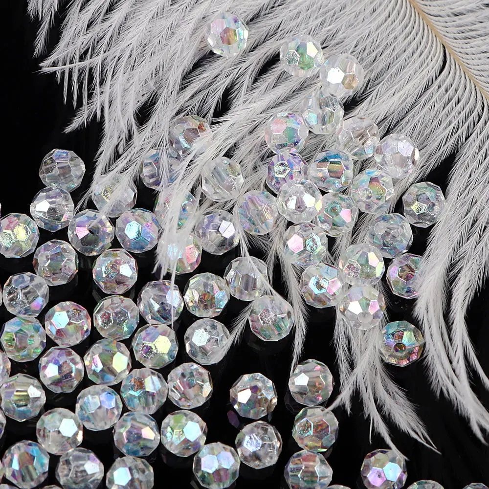 Diamond Shaped AB Beads for DIY Crafts and Decor - 20g