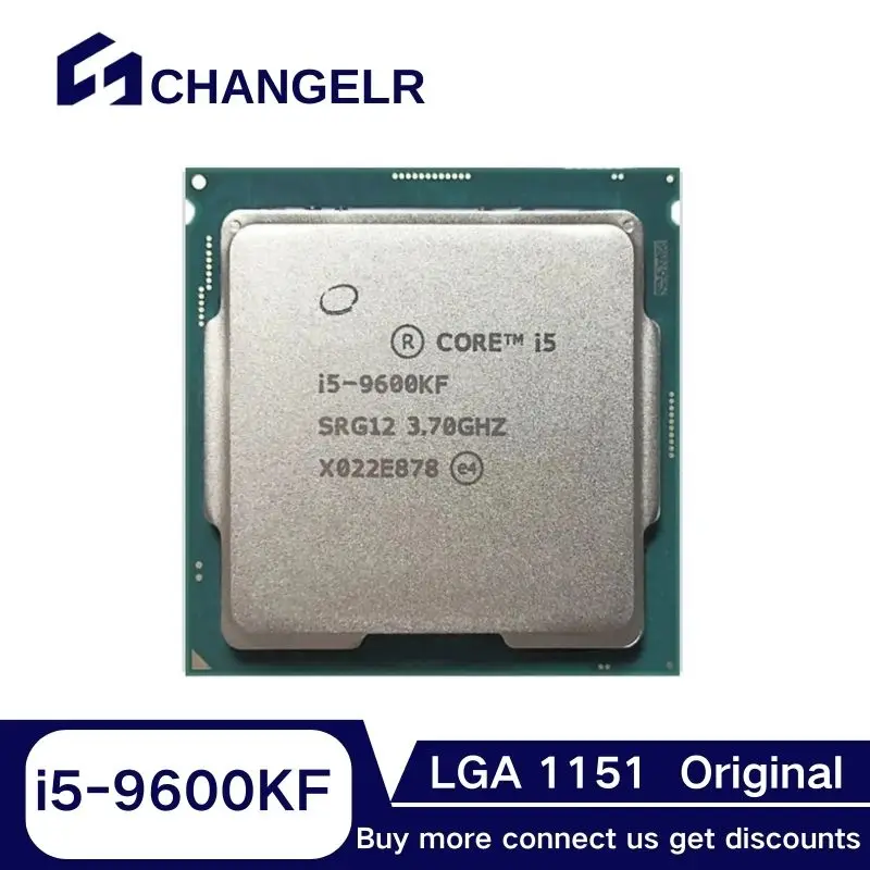 Процессор Core i5-9600KF SRG12 6 ядер 6 потоков LGA1151 i5 ЦП 14 нм 4,6 ГГц 9 Мб L3 LGA1151