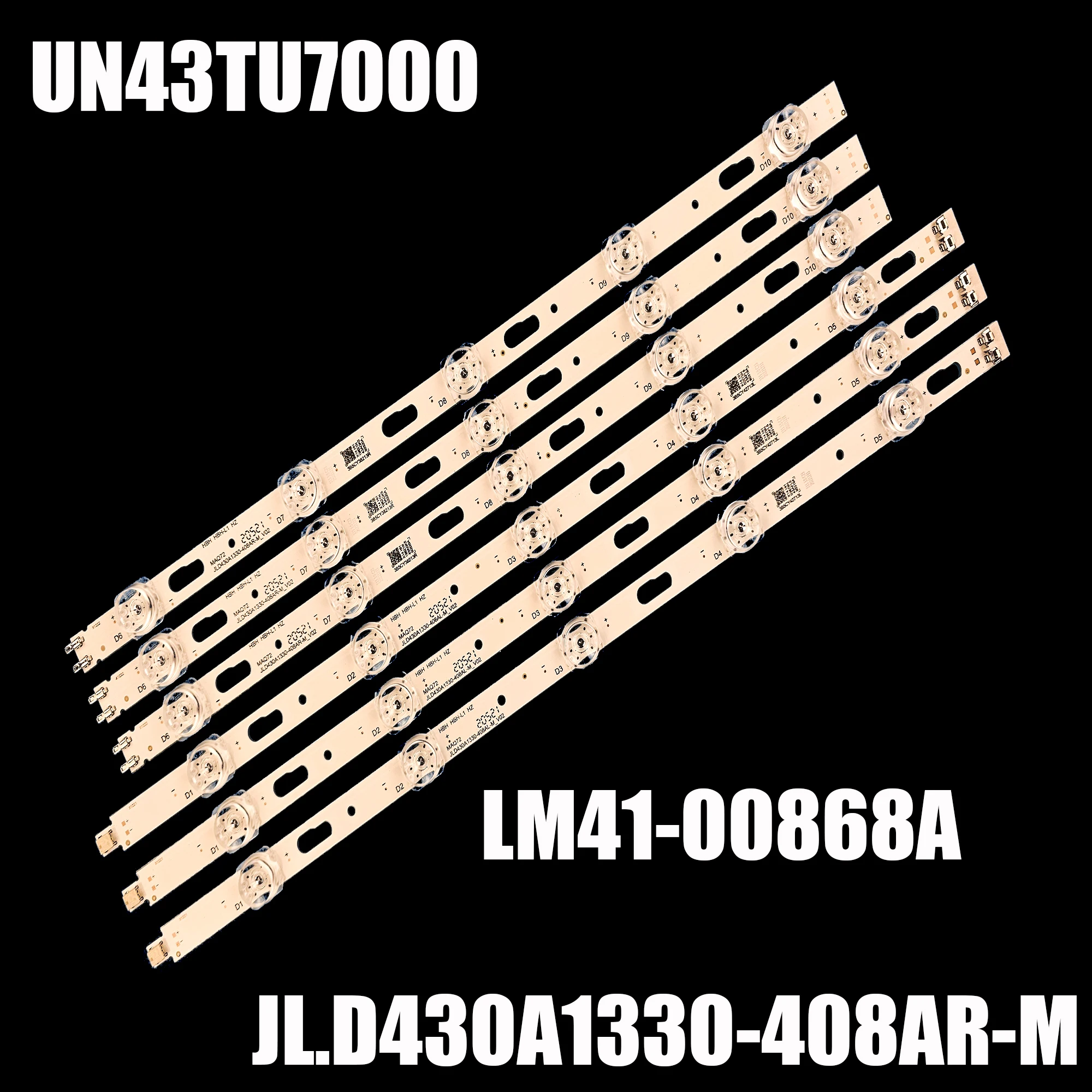 Barra de Led para Samsung Ue43tu7100 Un43tu7000 Ue43tu8000 Ue43tu8200 Un43tu700df Bn9650319a Bn96-50320a