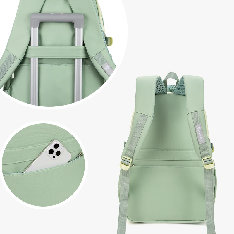Schoolbag Female High School Student Large Capacity High Appearance Junior High School Preppy Style Simple Brand Backpack