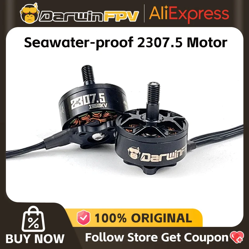 DarwinFPV 2307.5 1960KV Seawater-proof Motor Brushless Motors FPV Racing Drone RC Quadcopter Parts