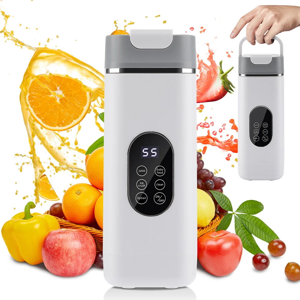 Portable Electric Juicer Cup with 12 Blades for Home and Travel