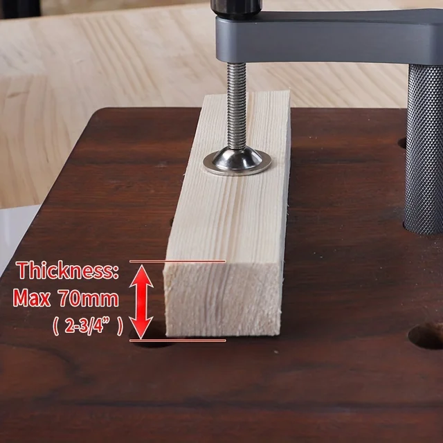 2 Stück Bank-Hundeklemme 19mm - Aluminium Zapfen Für Werkbank Löcher