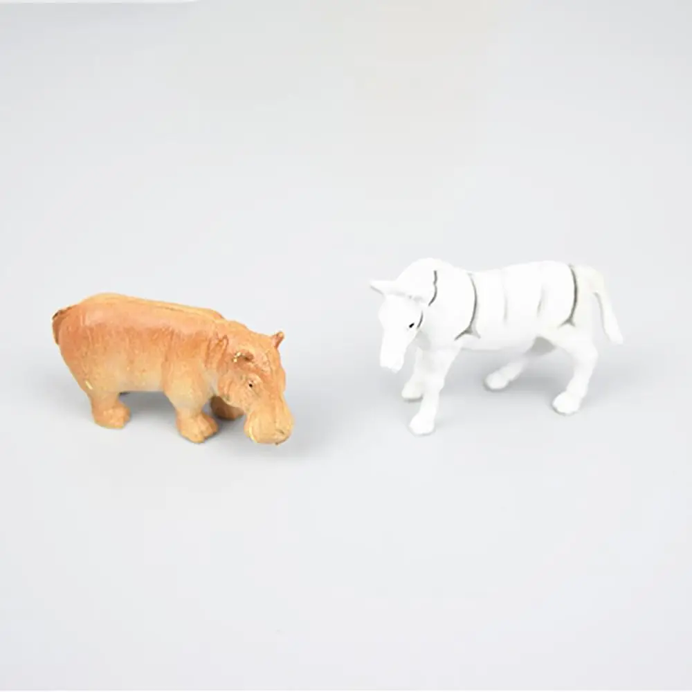 12PCS Mini Simulation Animal Figurines​ Farm Animal Insect Pet Cat Mini Dinosaur Action Figure Preschool Educational PVC