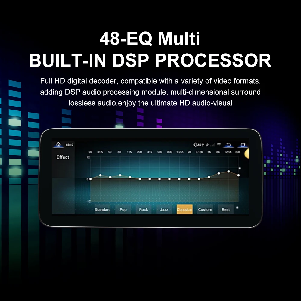 Car Stereo 10.25 Car Radio for Mercedes Benz W204 C Class C180 C200 C300 CarPlay Android Auto Multimedia Player 668S Screen DSP 360 Camera