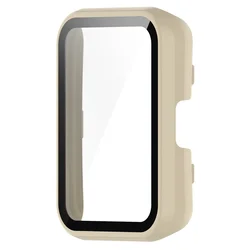 Premium Tempered Glass Case Full Screen Protector Cover for Watch Fit2 (Antique white)