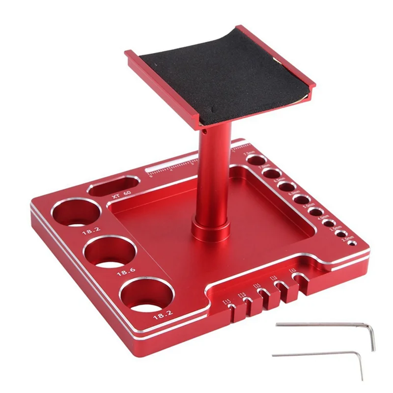 RC Repair Tools 1: 18 1: 24 For TRX4M SCX24 Fcx24 Repair Bench Shunting Bench Welding Bench, Red Durable Easy To Use