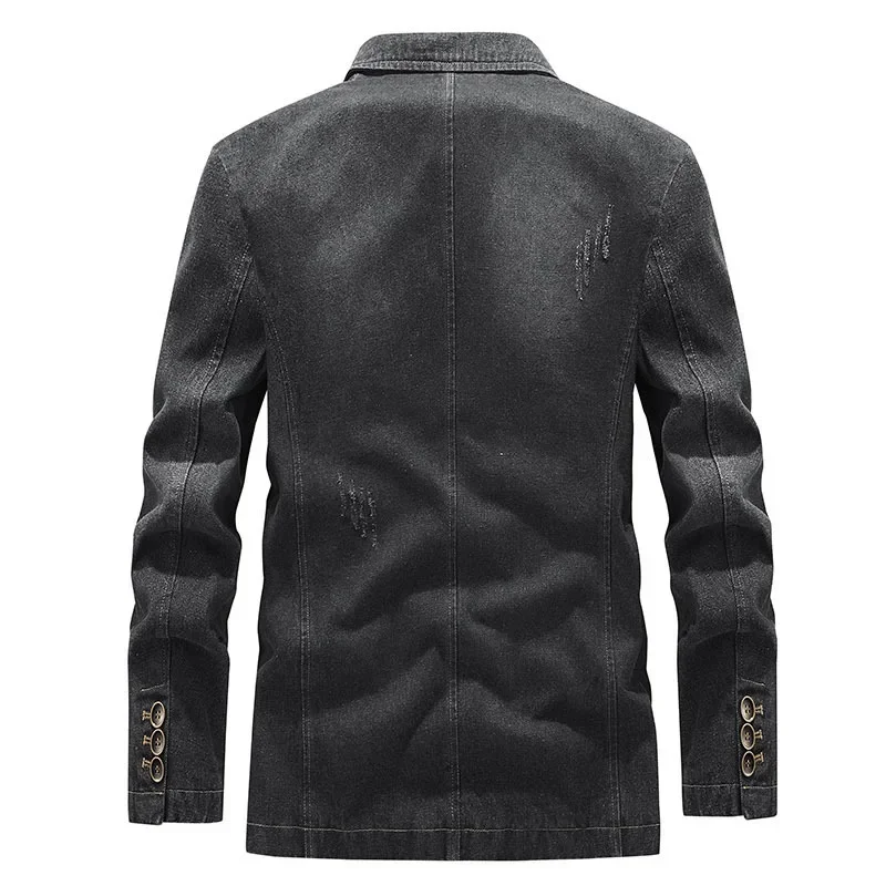 Men's New Denim Jacket Slim Denim Suit Autumn Jacket