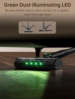 Aspirateur à bâton sans fil 600W / 58Kpa / jusqu'à 65mins Temps d'exécution 3 modes d'aspiration Filtre HEPA lavable Affichage numérique 4-en-1 Aspirateur portatif Brosse à rouleaux anti-embouteillage autonome pour tap 4
