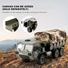 FY004A RC Car 6WD Military Card with Differential Simulation RC Off road Vehicle Full Scale Remote Control Car Model Toy 4