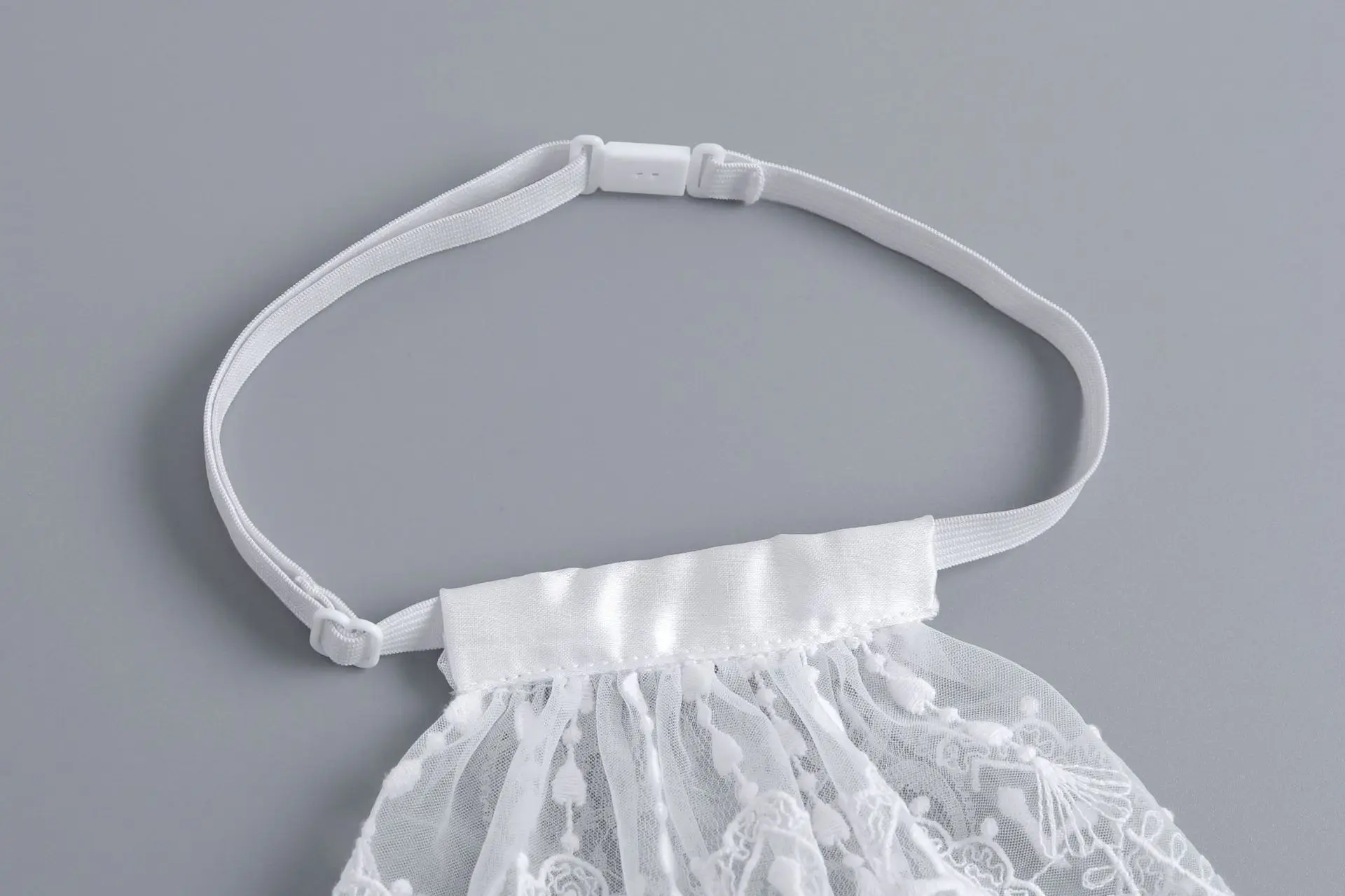 Vintage Spitzen-Rüschenkragen mit Kreuzdesign, Unisex Hofstil-Falschkragen/Lätzchen, Clown-Accessoire Abnehmbarer Halskragen – Detail 23