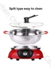 5L Stainless Steel Electric Hot Pot Chinese Hot Pot Twin Divided Hot Pot Cooker 5