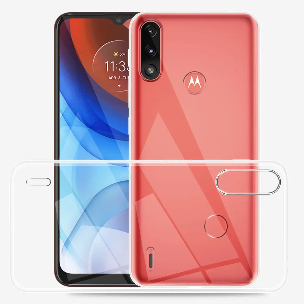 Clear Soft Silicone Phone Case for Motorola Moto E Series