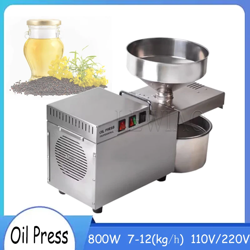 

Automatic Oil Extractor Intelligent Temperature Controlled Stainless Steel Oil Press Machine For Cold/Hot Squeeze Heating