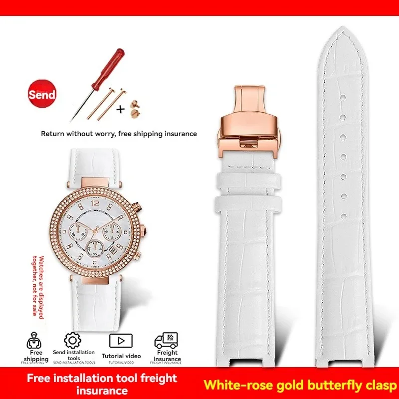 Luxurious Genuine Leather Watch Strap – Premium Cowhide Calfskin, Various Sizes Available