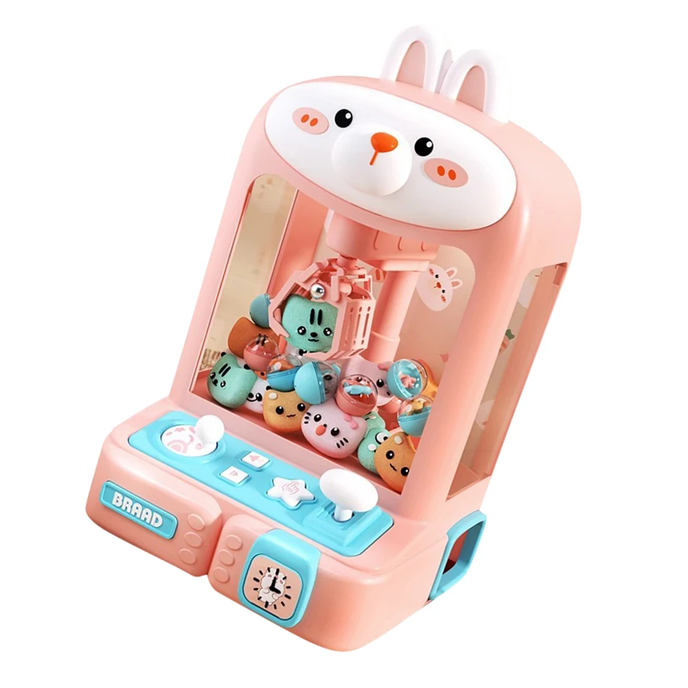 Mini Claw Machine Electronic Arcade Game Indoor Toy Adjustable Sounds and Music Crane Game Toys for Kids 3 Years Old and Up 3