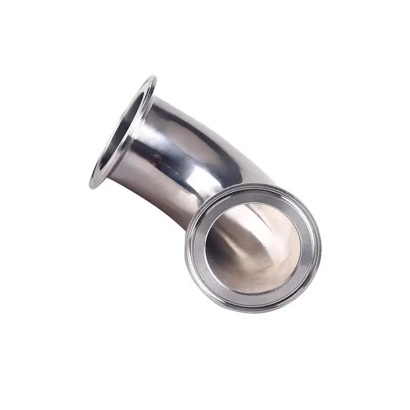 

1.5" 2" 2.5" 3" 3.5" 4" Tri Clamp 304 Stainless Steel 45 Degree Elbow Sanitary Pipe Fitting Home Brew