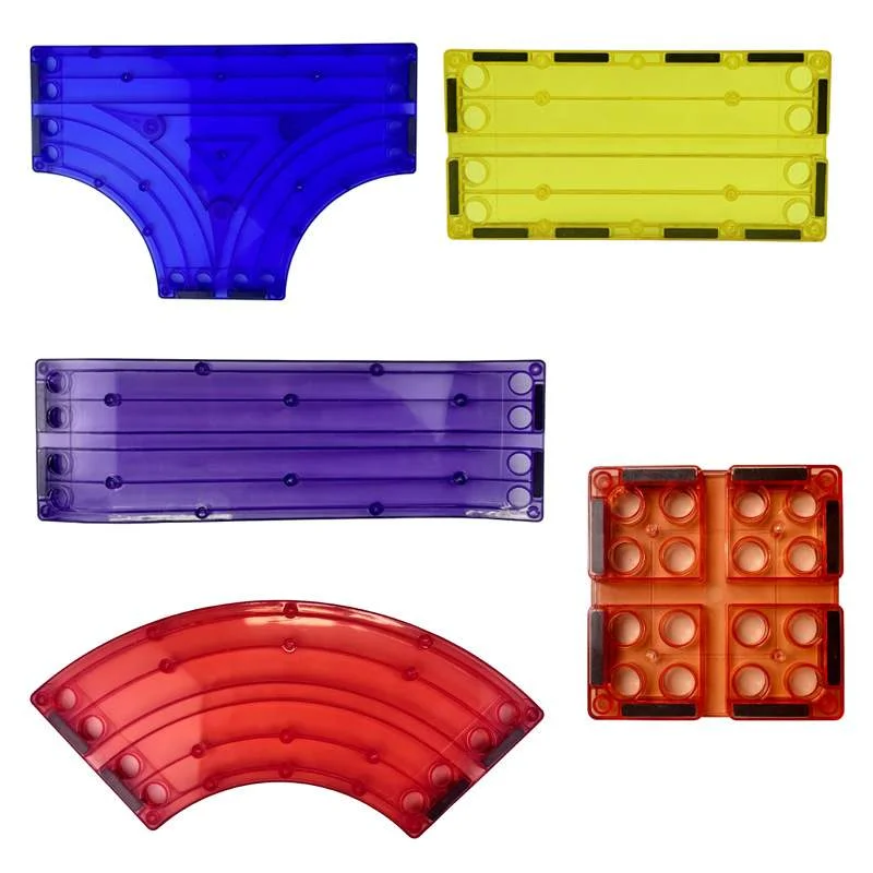 Magnetic Building Blocks Magnetic Tiles Road Car Boys Toys Building Blocks Electric Rail Car Construction Game STEM Activity Playset Montessori Kids Toys