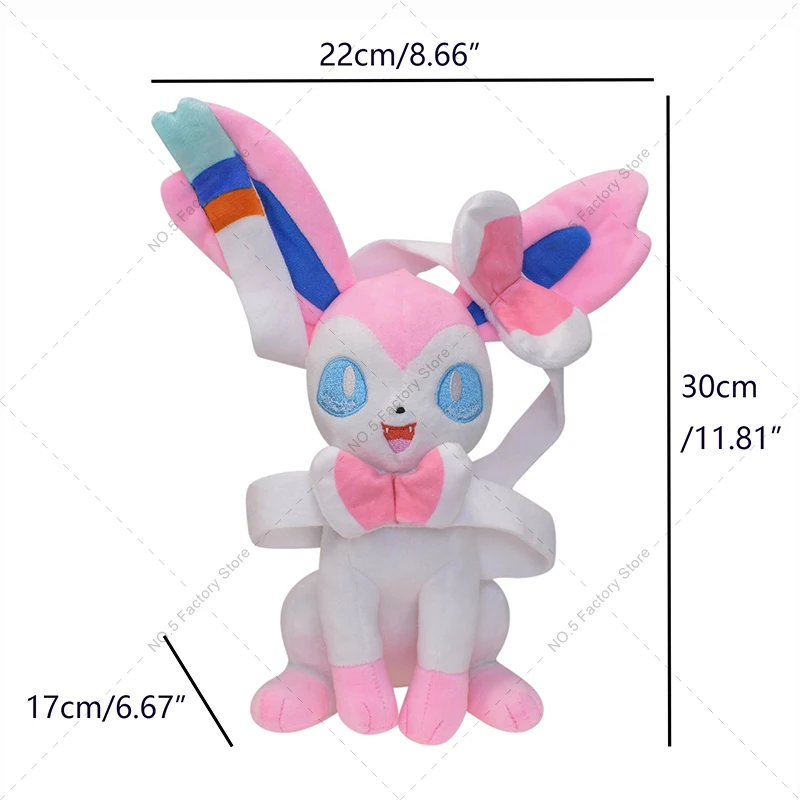 Pelúcia Anime Pokémon - Personagem Vaporeon Água Evolução Eevee Flareon  Jolteon Pikachu Leafeon Glaceon Ursinho Bichinho Plush