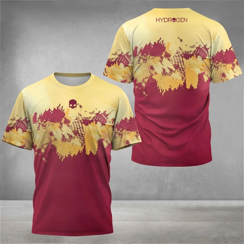 Hochwertige 3D-gedruckte Tennis-T-Shirts für Männer und Frauen, schnell trocknende Sommer-Badminton-T-Shirts, Motorradbekleidung – Detail 9