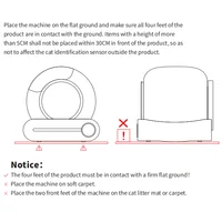 Smart Cat Litter Box Fully Automatic Large Capacity Cat Litter Box Semi-enclosed Smart Cat Toilet APP Remote Control 2