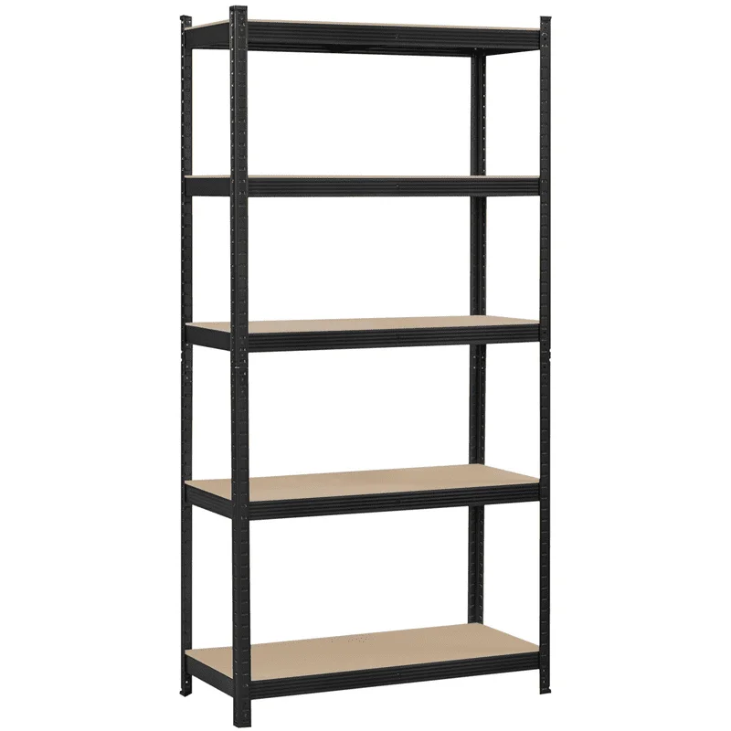 

Mart 5- Boltless & Adjustable Steel Storage Unit, Black, Holds to 386 Per