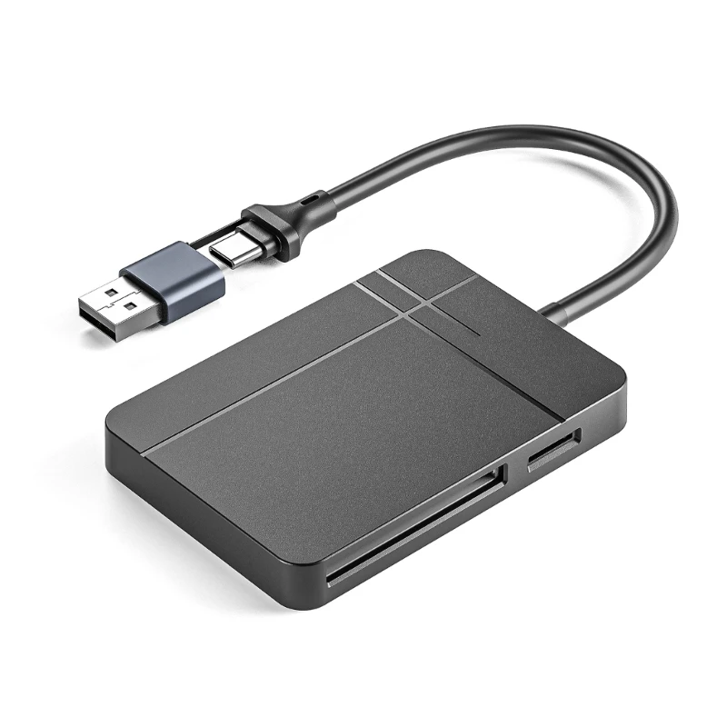 Lettore Schede Multiplo 16Fb Adattatore Usb Tipo C Per Memoria Sdhc Sdxc Sdtfmscf Pc