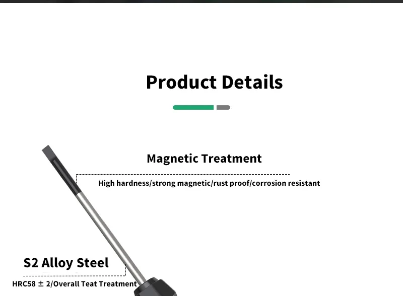 LAOA 1 Stück Mini-Schlitzschraubendreher SL1.0-4.0 mit Magnetismus S2 Kreuzschlitzschraubendreher aus legiertem Stahl Torx Präziser Schraubendreher T5-T20 – Detail 20