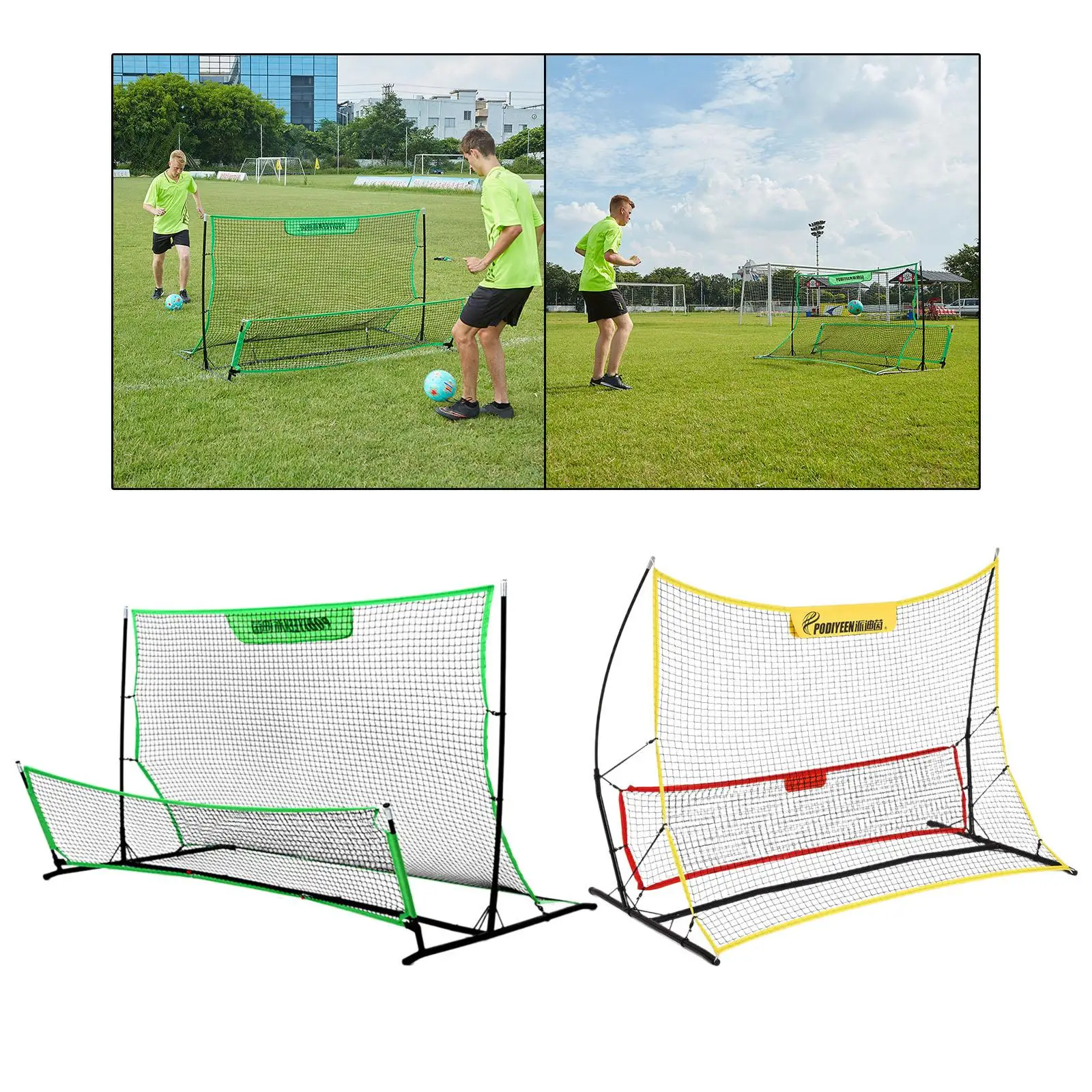 Soccer Rebounder Net Outdoor Sports Portable Soccer Trainer Net for Volley Soccer Rebounder Net Outdoor Sports Portable Soccer Trainer Net for Volley