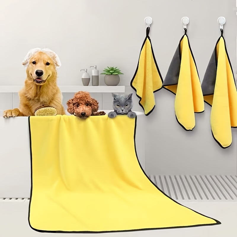 Soft and Absorbent Pet Bath Towels and Dog Blankets Perfect for Drying and Snuggling with Your Furry Friend