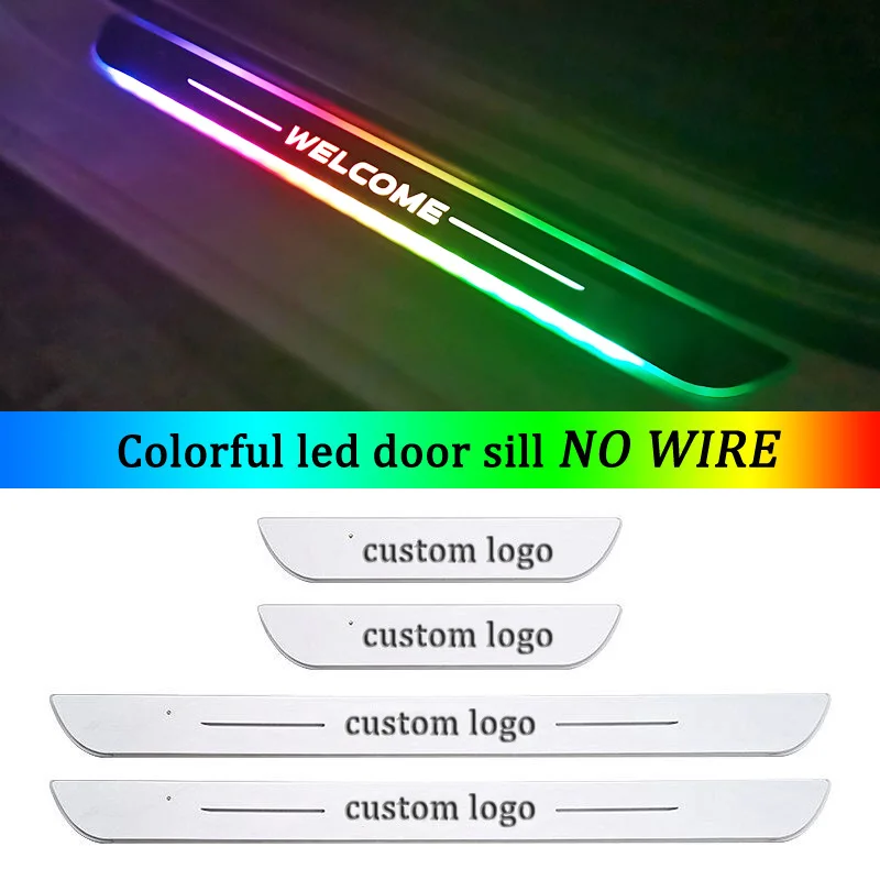 

Customize For Ford Fusion 2010-2022 Dynamic LED Flashing Welcome Pedal Car Scuff Plate Door Sill Guard Pathway Treshold Light